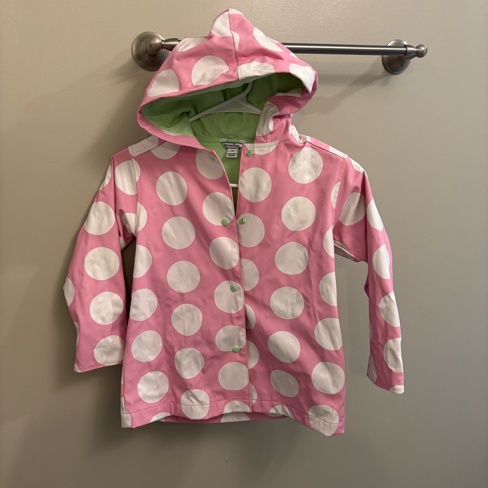 Hartstrings Pink and White Polka Dot Jacket